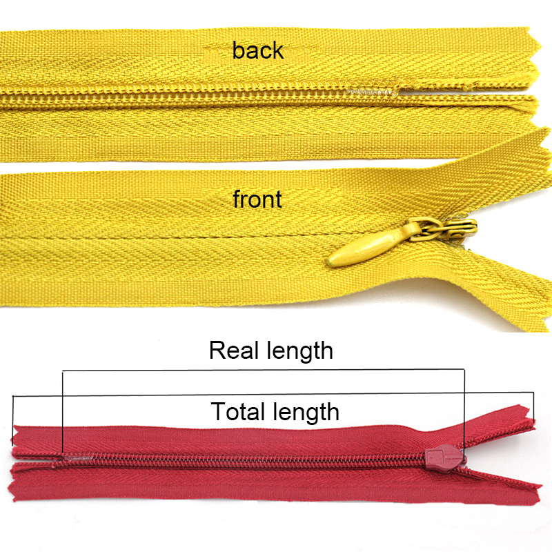 50PCS 6-24 Inch invisible zipp - Invisible Zip Fastener 리뷰 및 가격