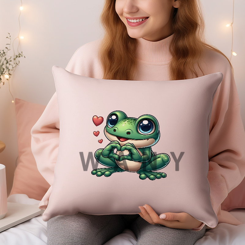 A cute cartoon frog Iron on Tr - Iron On Patch 리뷰 및 가격