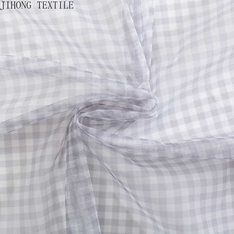 90x150cm Check Tulle Fabric Tr - Textile And Sewing Materials 리뷰 및 가격