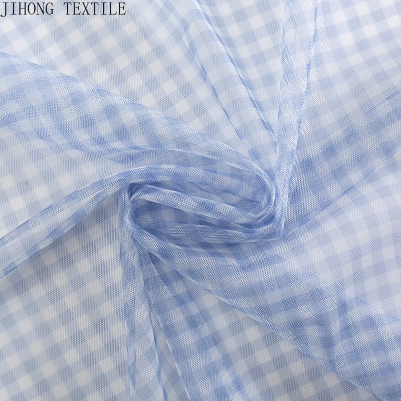 90x150cm Check Tulle Fabric Tr - Textile And Sewing Materials 리뷰 및 가격