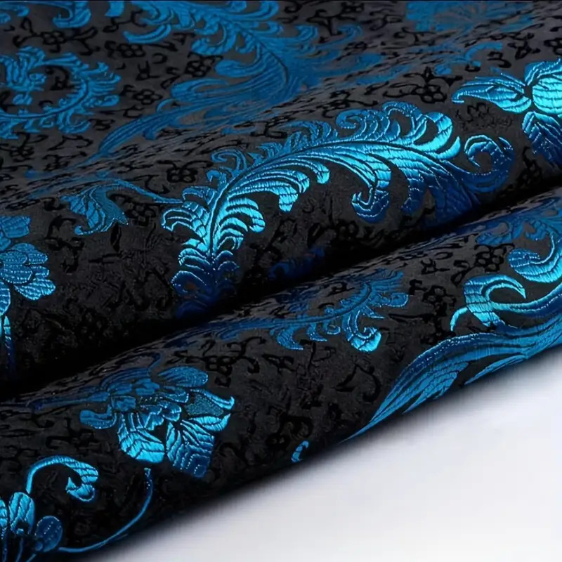 3D Blue Phoenix Tail Brocade F - Sewing By 리뷰 및 가격