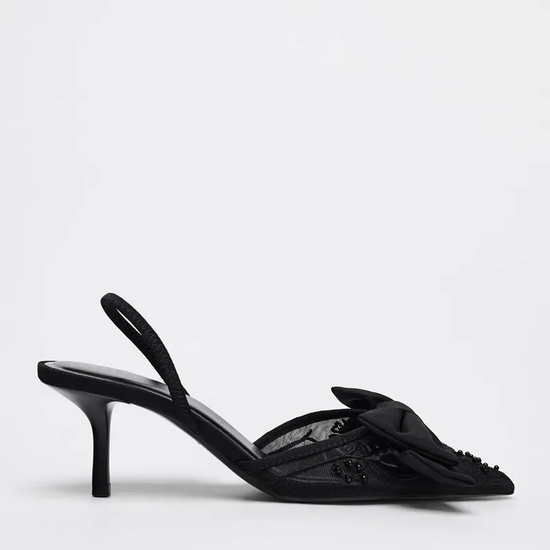 Black Mesh String Beads Heeled - Elastic Waistband Roll 리뷰 및 가격