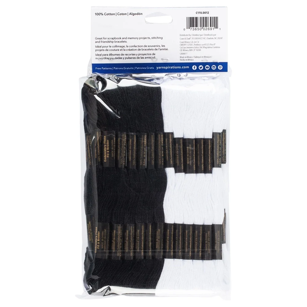36 Skeins Black White Embroide - Embroidery Floss Thread 리뷰 및 가격