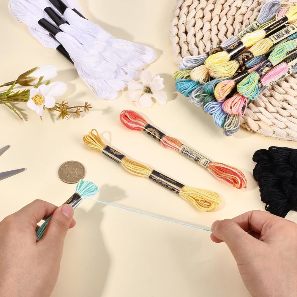 42 Skeins Polyester Embroidery - Embroidery Floss Thread 리뷰 및 가격