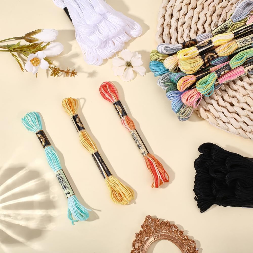 42 Skeins Polyester Embroidery - Embroidery Floss Thread 리뷰 및 가격