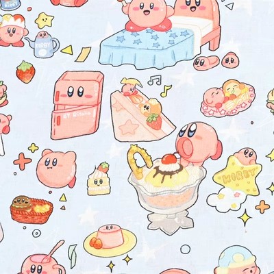 Cartoon Kirby 100 Cotton Fabri - Textile And Sewing Materials 리뷰 및 가격