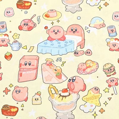 Cartoon Kirby 100 Cotton Fabri - Textile And Sewing Materials 리뷰 및 가격