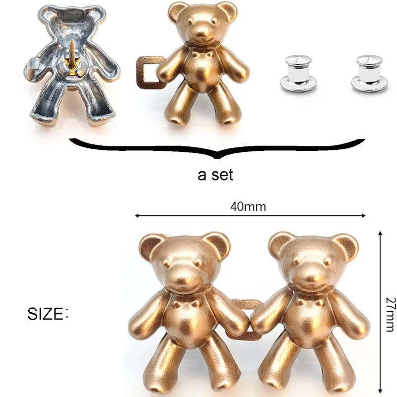 1Pair Cute Bear Jeans Button P - Button Hole Cutter 리뷰 및 가격