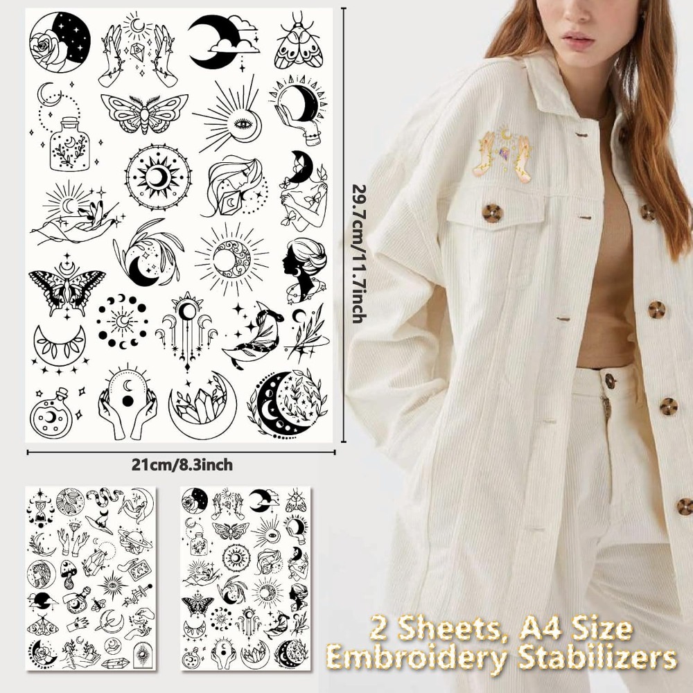 51Pcs Boho Moon Sun Water Solu - Sewing Embroidery Fabric 리뷰 및 가격