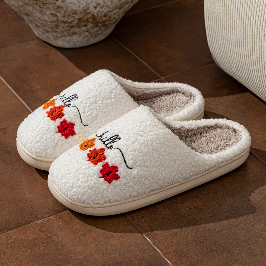 Winter Women's Slippers Indoor - Sewing Cotton 리뷰 및 가격