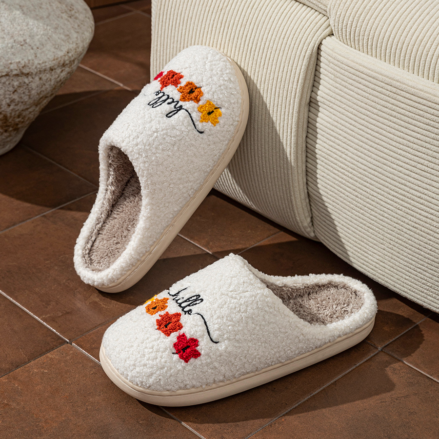 Winter Women's Slippers Indoor - Sewing Cotton 리뷰 및 가격