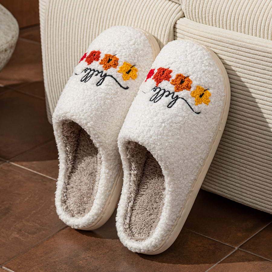 Winter Women's Slippers Indoor - Sewing Cotton 리뷰 및 가격