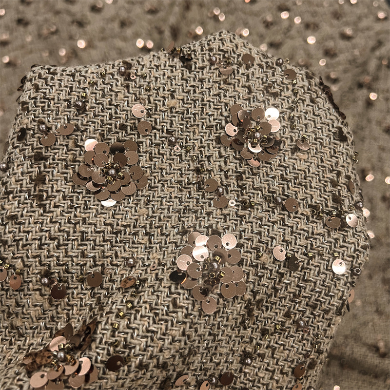 1 yard Heavy industry sequin e - Sewing Embroidery Fabric 리뷰 및 가격